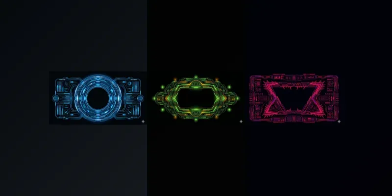 Cyberpunk UI Hud Frames generated by undefined