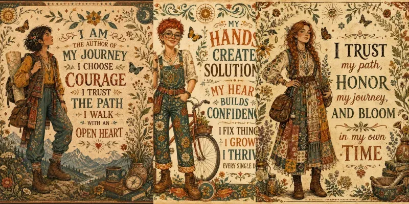 Vintage Empowerment Character generated by undefined