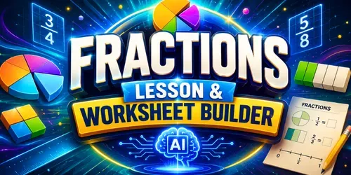Fractions Lesson And Worksheet Builder generated by chatgpt-skill