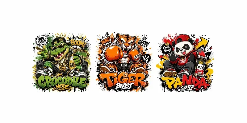 Graffiti Cartoon Mascots generated by undefined