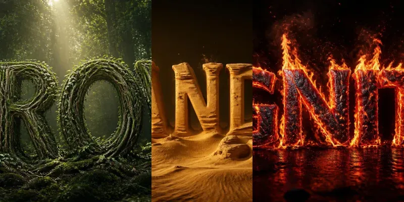Nature Elements Typography Suites generated by undefined