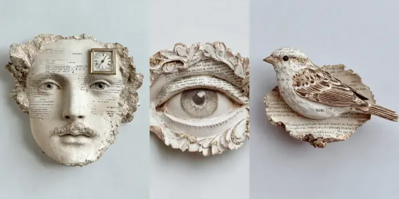 Paper Relic Sculpture Illustration Art generated by undefined