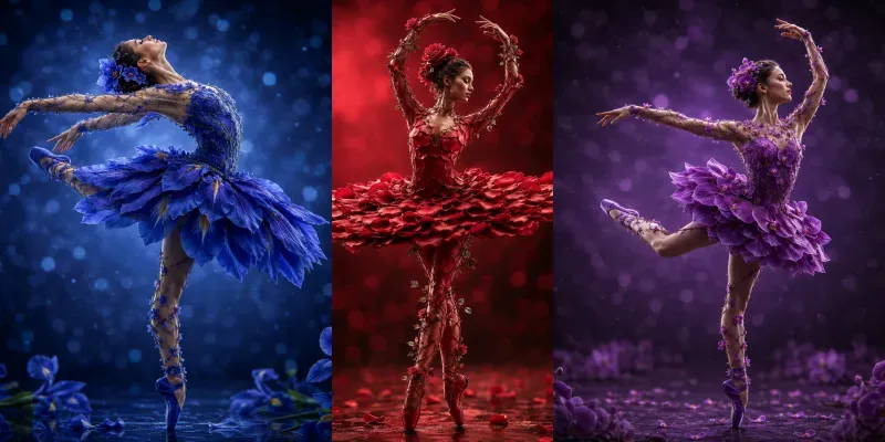 The Ballerinas Made Of Blooms generated by undefined