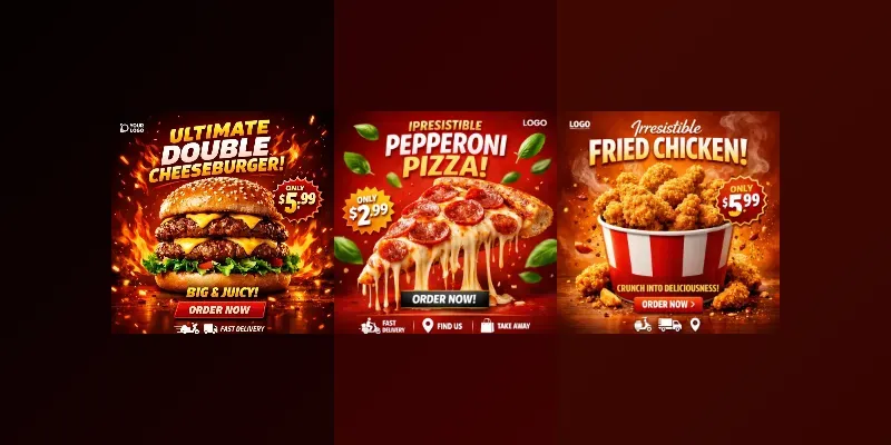 Fast Food Posters generated by undefined