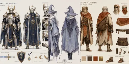 Character Outfit Designs generated by chatgpt-image