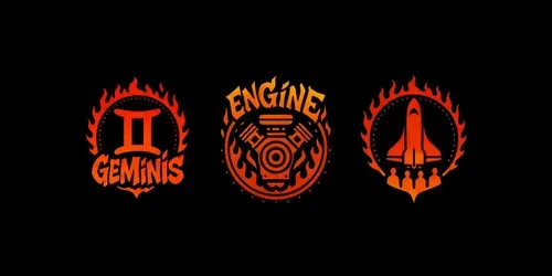 Customizable Flaming Logos generated by chatgpt-image