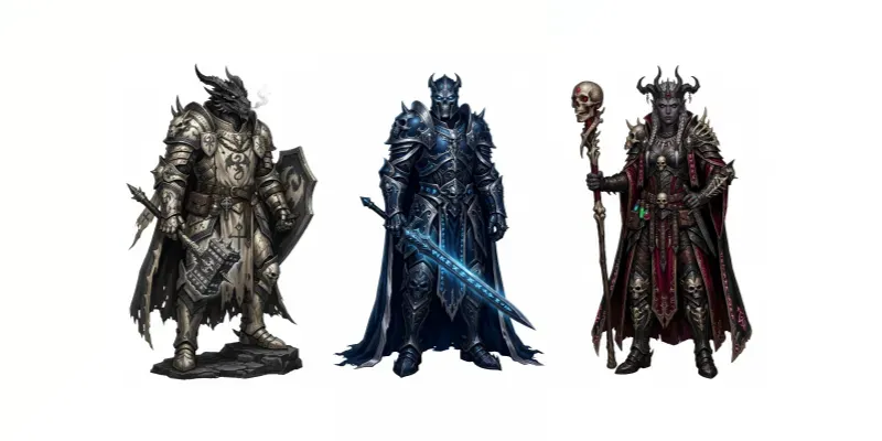 Detailed Dark Fantasy Character Art generated by undefined
