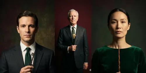 Old Money Portrait Scepter Editorials generated by gemini-image