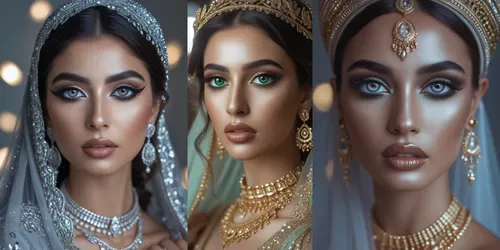 Women Lenses Highend Beauty Makeup generated by leonardo