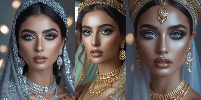 Women Lenses Highend Beauty Makeup generated by undefined