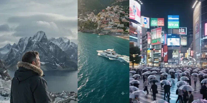 Cinematic Travel Broll Reels Generator generated by undefined
