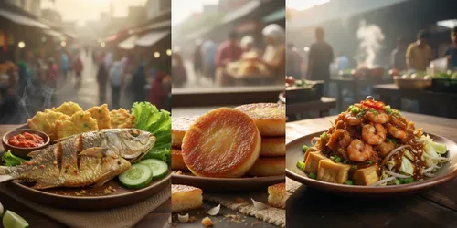 Semarang Traditional Dishes Stock Photos generated by gemini-image