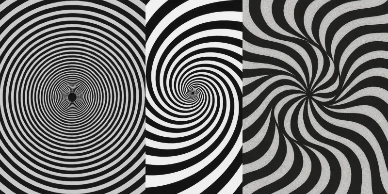 Optical Illusion Patternsblack White generated by undefined