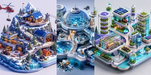 Isometric Journey Worlds generated by chatgpt-image