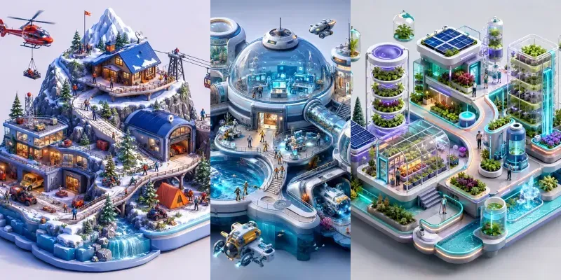 Isometric Journey Worlds generated by undefined