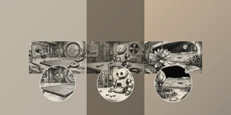 Retro Sci Fi Sketch Animations generated by undefined