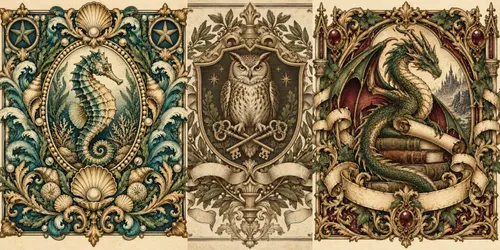 Antique Ex Libris Bookplates generated by chatgpt-image