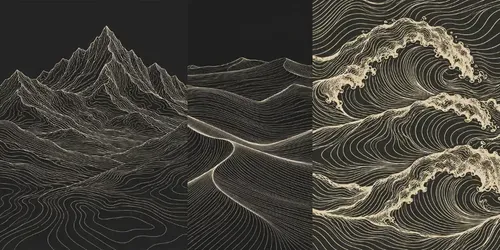 Minimalist Contour Line Art generated by chatgpt-image