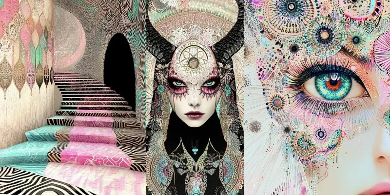 Surreal Dreamlike Patterns generated by undefined