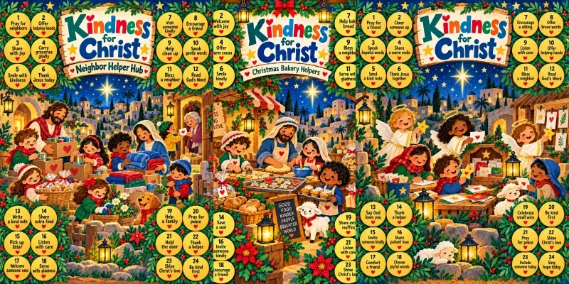 Advent Kindness Mission Boards