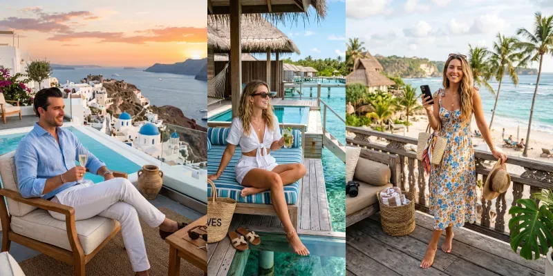Summer Travel Instagram Photos generated by undefined