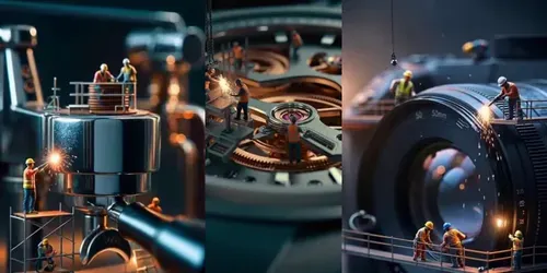 Mini Workers Giant Worlds generated by sora