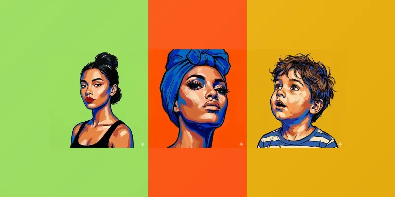 Pop Art Graphic Fauvist Portraiture generated by undefined