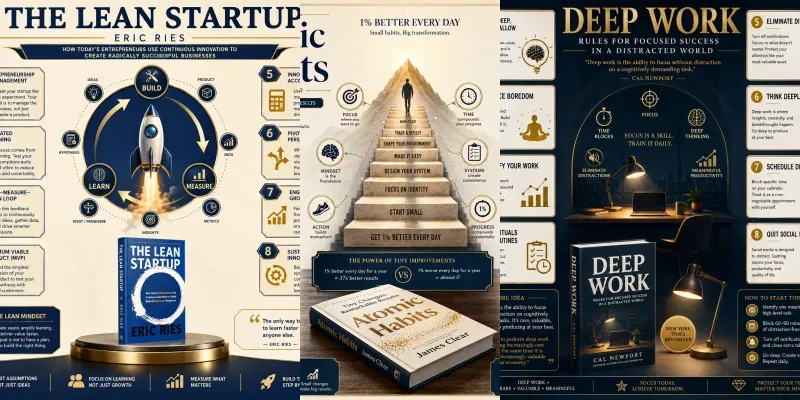 Premium Book Summary Infographics generated by undefined