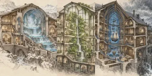 Imaginary Civic Venue Concept Art generated by chatgpt-image