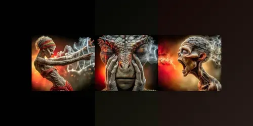 Mystical Gradient Smoke Art generated by midjourney