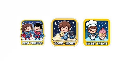 Festive Sticker Card Makers generated by gemini-image