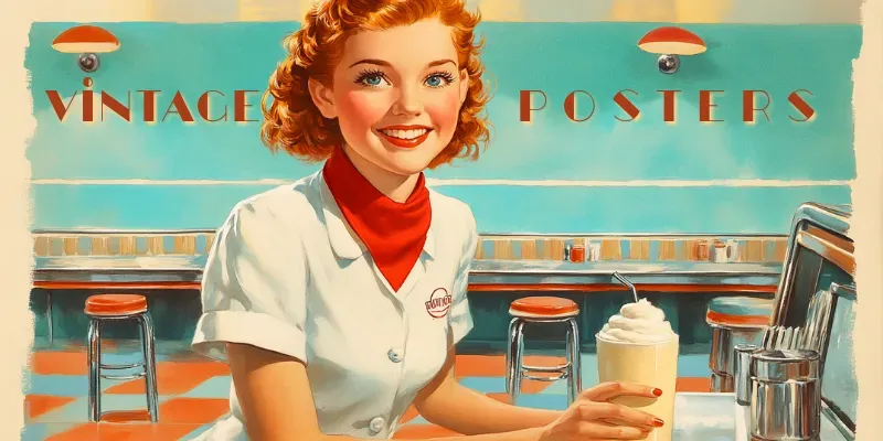 50s 60s Vintage Advertising Illustrations generated by undefined