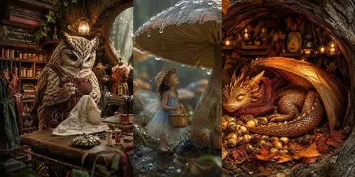 Mystical Woodland Storybooks generated by chatgpt-image