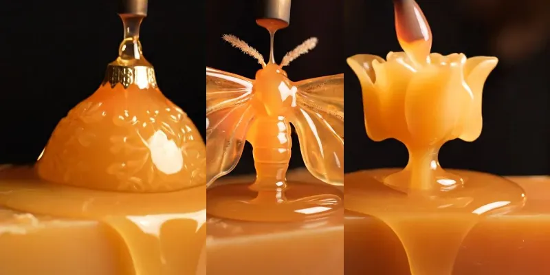 Surreal Melting Wax Creatures ASMR generated by undefined