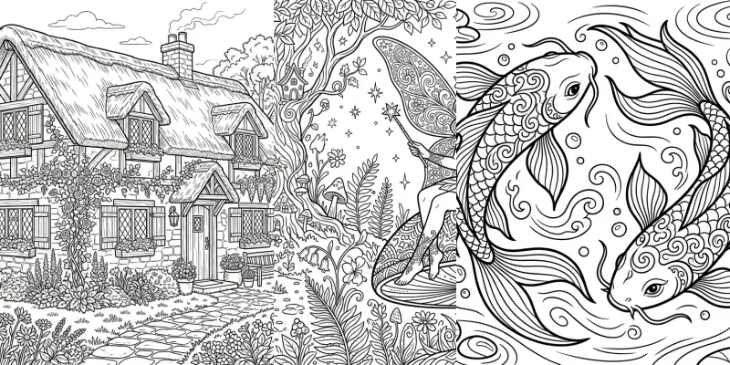 Premium KDP Coloring Book Pages generated by undefined