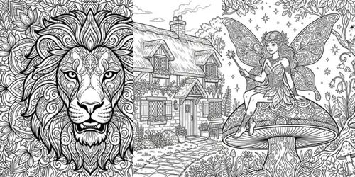 Premium KDP Coloring Book Pages generated by gemini-image