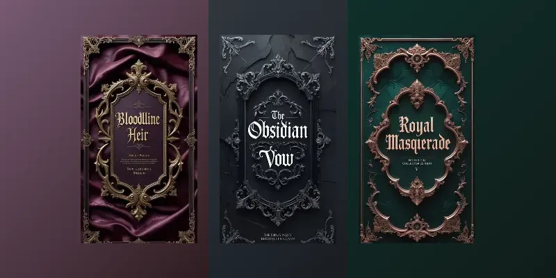 Book Cover Designs Gothic Ornamental Kdp generated by undefined