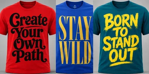 Tshirt Designs With Catchy Quotes generated by chatgpt-image