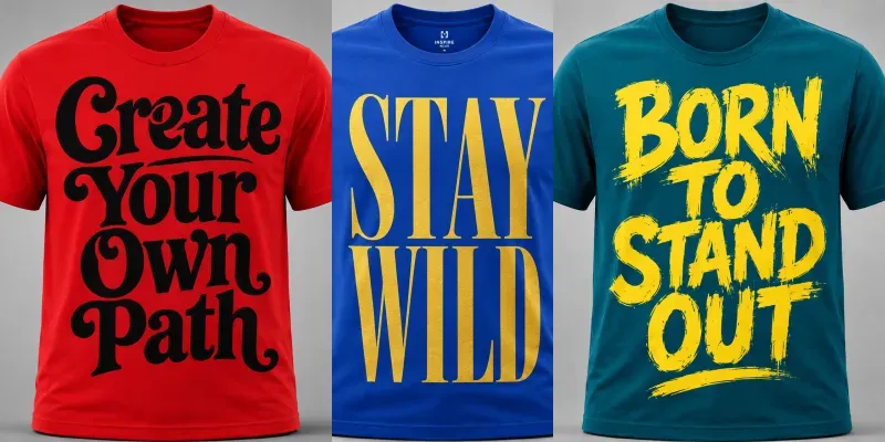 Tshirt Designs With Catchy Quotes generated by undefined