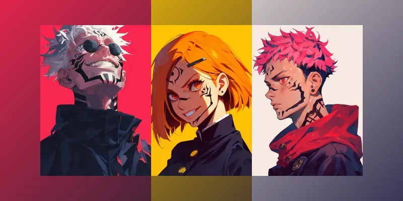 Jujutsu Kaisen Character Poster Designs generated by undefined