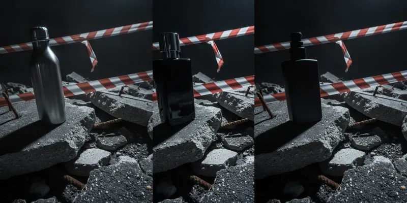 Red Hazard Tape Exclusion Zones generated by undefined