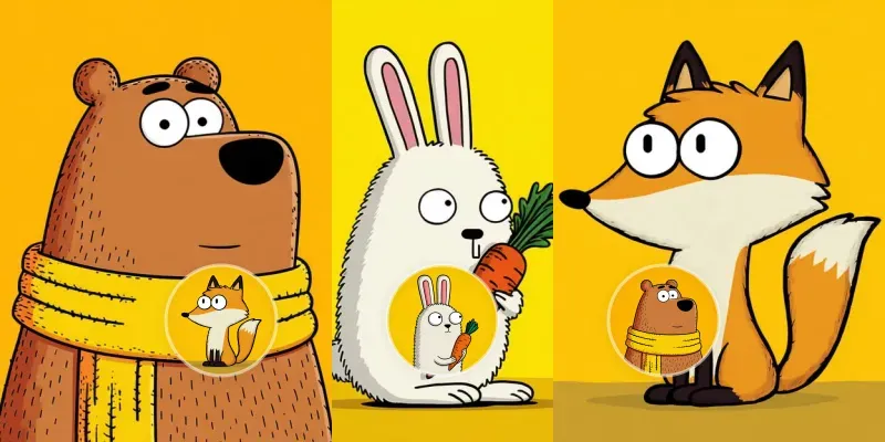 Fun Animal Illustrations generated by undefined