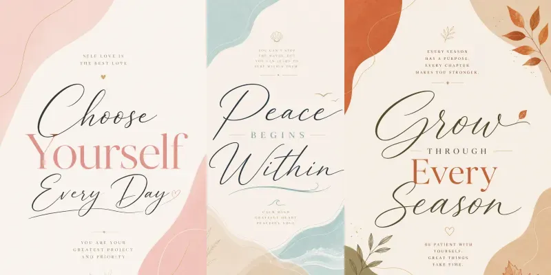 Minimalist Typography Posters generated by undefined