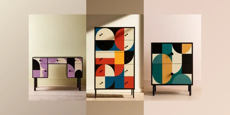 Bauhaus Painted Furniture Photography