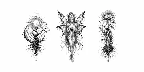 Dark Ethereal Tattoo Sets generated by chatgpt-image