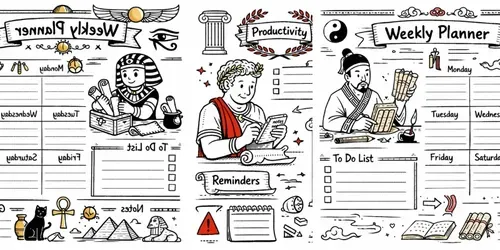 Minimal Weekly Planner Doodle Pack Sets generated by chatgpt-image