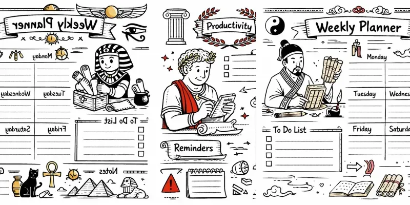 Minimal Weekly Planner Doodle Pack Sets generated by undefined