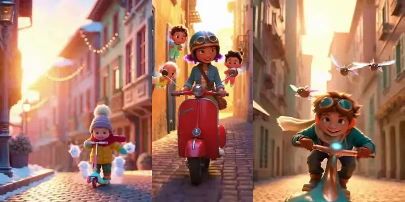 Whimsical Scooter Adventures generated by undefined