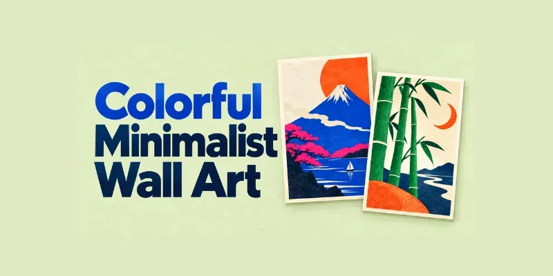 Colorful Minimalist Wall Art Prints
