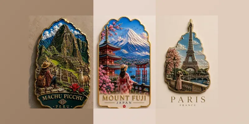 Travel Enamel Magnet Generator generated by undefined